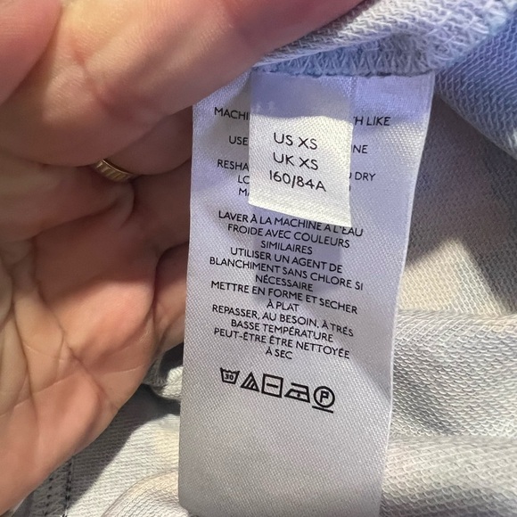 Anthro Maeve Puff Sleeve Floral Sweatshirt XS Mix Print Boho Bloomcore Dainty - Picture 7 of 8